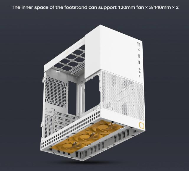 Кутия Geometric Future Model 4 Lancelot White, Middle Tower, 1x USB 3.2 Type-C, 2x USB 3.0, Mini-ITX/mATX/ATX/EATX 