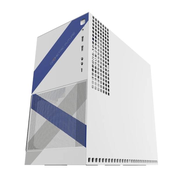 Кутия Geometric Future Model 4 Lancelot White, Middle Tower, 1x USB 3.2 Type-C, 2x USB 3.0, Mini-ITX/mATX/ATX/EATX 