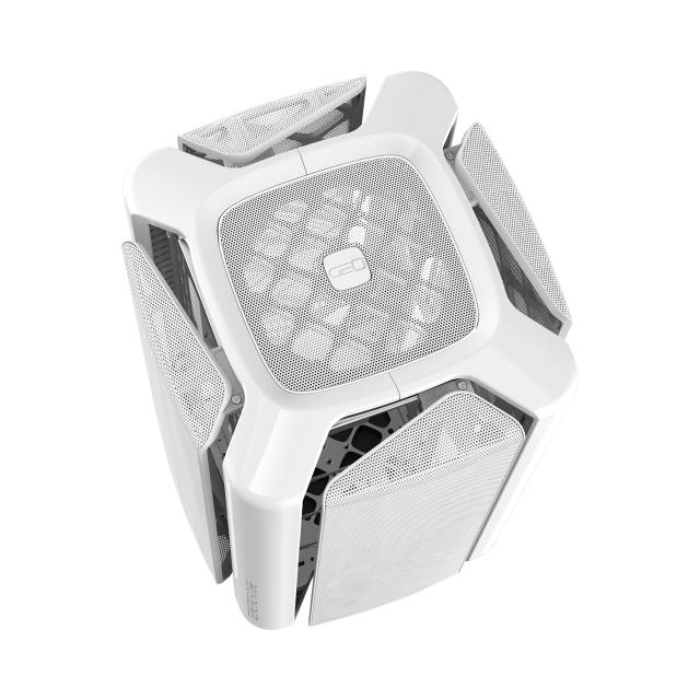 Кутия Geometric Future Model 4 Lancelot White, Middle Tower, 1x USB 3.1 Type-C, 3x USB 2.0, Mini-ITX/mATX