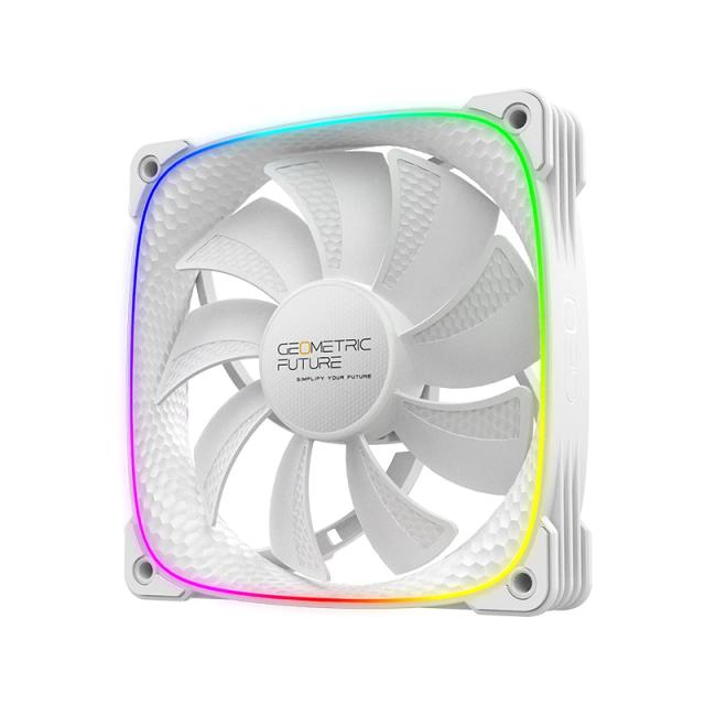 Вентилатор Geometric Future Squama 2503R, REVERSE Fan, 120mm, ARGB, White