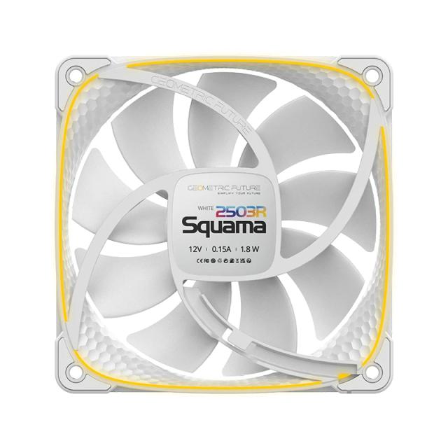 Вентилатор Geometric Future Squama 2503R, REVERSE Fan, 120mm, ARGB, White