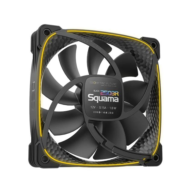 Вентилатор Geometric Future Squama 2503R, REVERSE Fan, 120mm, ARGB, Black