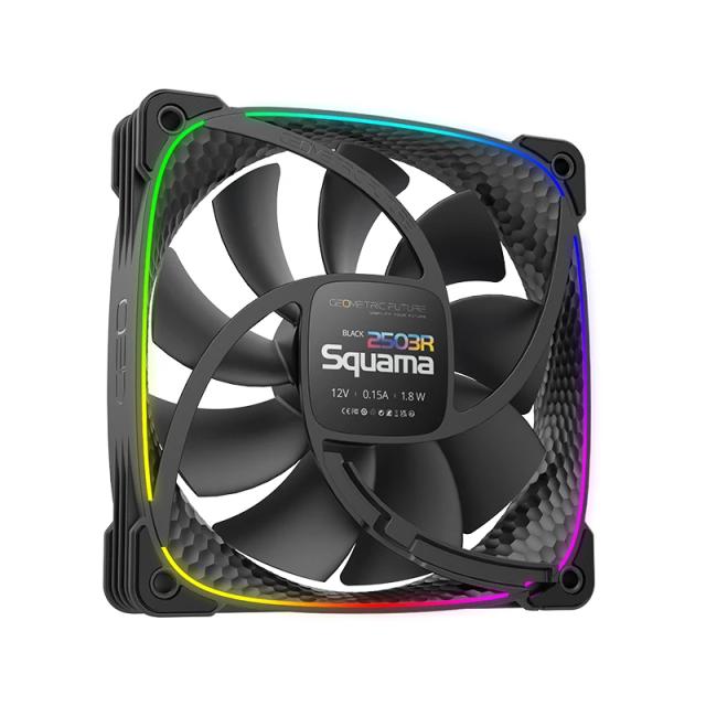 Вентилатор Geometric Future Squama 2503R, REVERSE Fan, 120mm, ARGB, Black