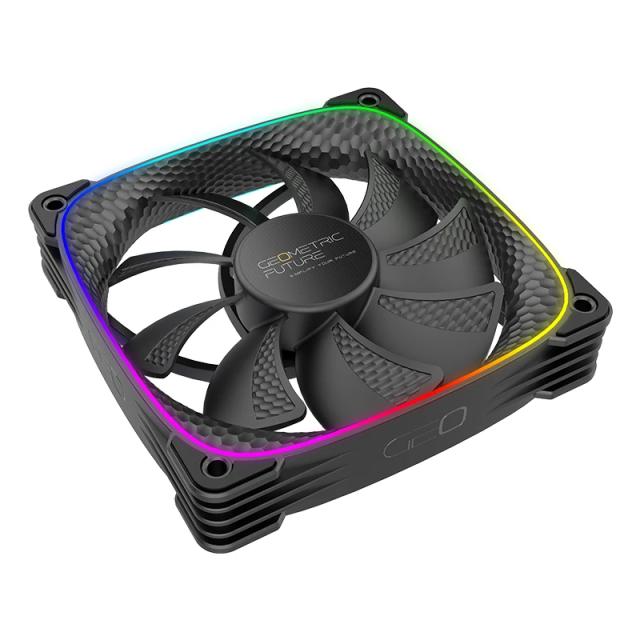 Вентилатор Geometric Future Squama 2503R, REVERSE Fan, 120mm, ARGB, Black