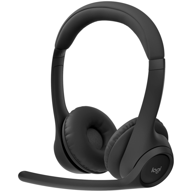 Слушалки LOGITECH Zone 300, микрофон, Bluetooth/Wireless, черни