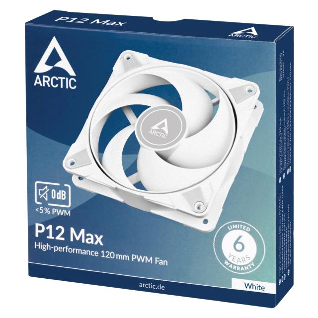 Вентилатори Arctic Fan 120mm P12 Max (White) - 200-3300rpm