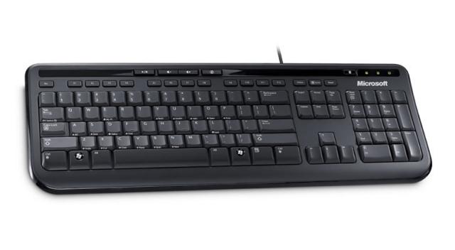 Клавиатура Microsoft Wired Keyboard 600 USB English Black Retail