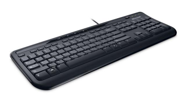 Клавиатура Microsoft Wired Keyboard 600 USB English Black Retail