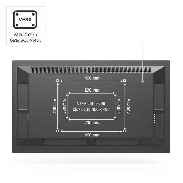 HAMA Стойка за TV за монтаж на таван, 117 cm (46") , до 20 кг