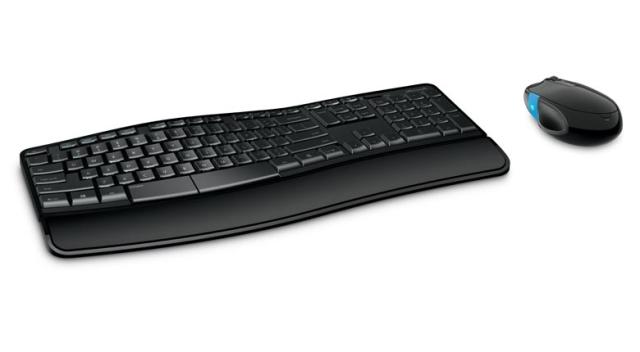 Комплект клавиатура и мишка Microsoft Sculpt Comfort Desktop Wireless, безжични, USB, черни