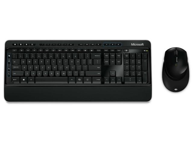 Комплект клавиатура и мишка Microsoft Wireless Desktop 3050 Wireless, безжични, USB, черни