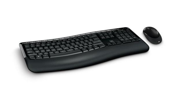 Комплект клавиатура и мишка Microsoft Wireless Desktop 5050 Wireless, безжични, USB, черни