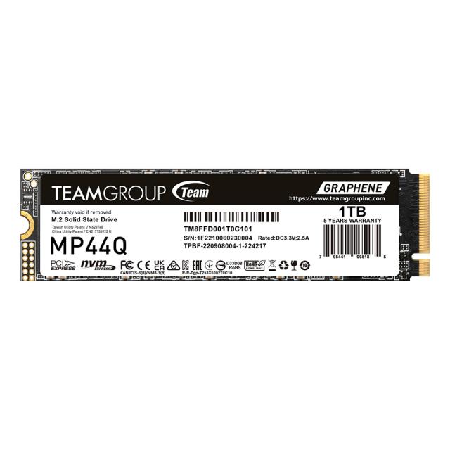 TEAM GROUP MP44Q SSD 1TB INT M2 PCI-E 2280 NVMe 1.4 PCIe 4.0