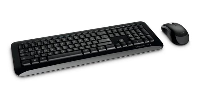 Комплект клавиатура и мишка Microsoft Wireless Desktop 850, USB, черни