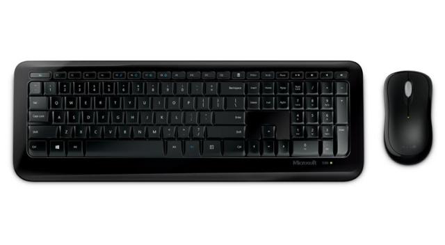 Комплект клавиатура и мишка Microsoft Wireless Desktop 850, USB, черни