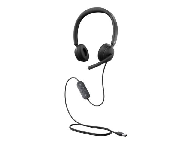 Слушалки Microsoft Modern USB Headset Black, микрофон, Черни