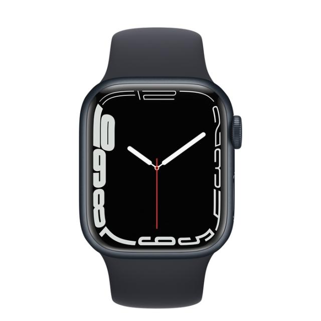 Часовник Apple Watch Series 7 GPS, 41mm Midnight Aluminium Case with Midnight Sport Band - Regular