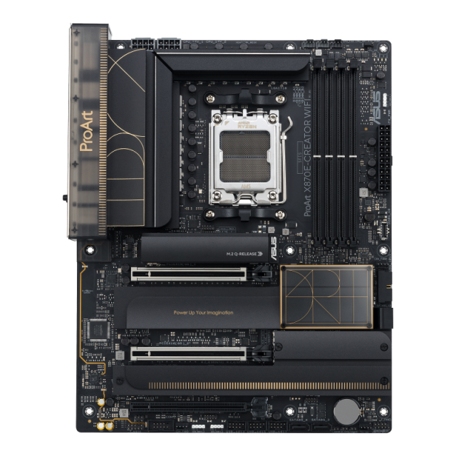 Дънна платка ASUS ProArt X870E-CREATOR WIFI 7 ,AM5, 4xDDR5, PCI-E 5.0, 4xM.2, 4xSATA, USB Type-C, HDMI, DP, ATX