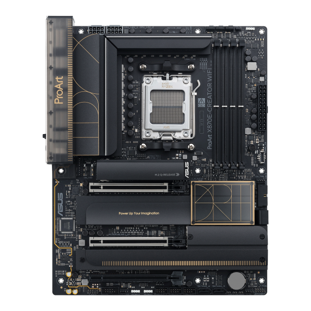 Дънна платка ASUS ProArt X870E-CREATOR WIFI 7 ,AM5, 4xDDR5, PCI-E 5.0, 4xM.2, 4xSATA, USB Type-C, HDMI, DP, ATX