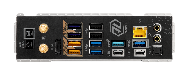 Дънна платка ASROCK X870E TAICHI Wi-Fi 7, AM5, 4xDDR5, PCIe 5.0, 3xM.2, 6xSATA, Type-C, HDMI, EATX