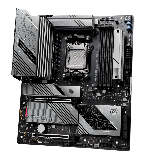 Дънна платка ASROCK X870E TAICHI LITE, Wi-Fi 7, AM5, 4xDDR5, PCIe 5.0, 3xM.2, 6xSATA, Type-C, HDMI, EATX