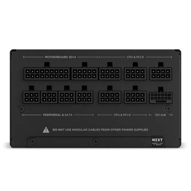 Захранване NZXT C1000, 1000W, 80 PLUS Platinum, Active PFC, ATX 3.1, Fully Modular