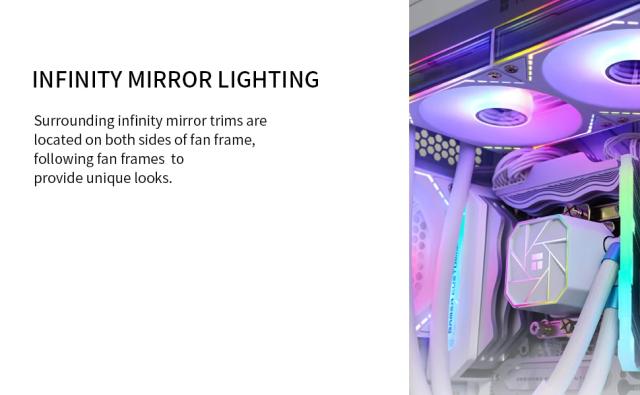 Вентилатор Thermalright TL-M12-S Fan 120mm, Infinity Mirror aRGB Lighting, White