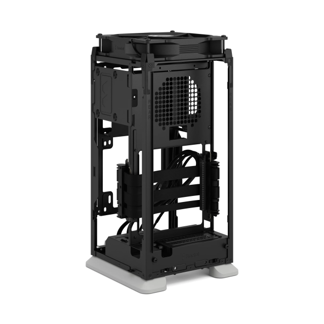 Кутия Fractal Design MOOD BLACK, Mini Tower, 1x USB 3.2 Gen 2x2 Type-C, 2x USB 3.0, Micro ITX