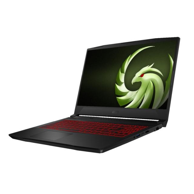Лаптоп MSI Bravo 15 B5DD, Ryzen 5 5600H (7nm, Up to 4.2GHz, 6C/12T, 16MB L3), RX5500M 4GB GDDR6, 15.6" FHD (1920x1080), 144Hz, 8GB DDR4 3200 (1x8, up to 64GB, 2 slots), 512GB PCIe Gen3x4 SSD, NO OS, Red backlit KBD, Cooler boost 5, 2 Year Warranty, B