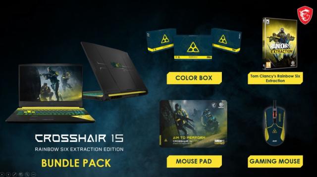 Лаптоп MSI Crosshair 15 R6E B12UGZ, RTX3070 8GB GDDR6, 15.6" QHD (2560x1440), 165Hz, AG, i7-12700H (6P/8E, 20T, up to 4.70 GHz, 24MB), 32GB DDR4 (2x16GB) 3200MHz, 1TB M.2 PCIe SSD, Spectrum Backlight KBD, Wi-Fi 6, BT5.2, 4 Cell, 90Whr, Windows 11, Bl