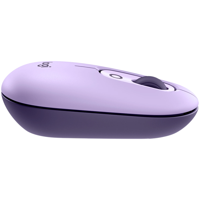 Мишка Logitech POP Mouse Lilac, оптична (4000 dpi), Bluetooth, лилава