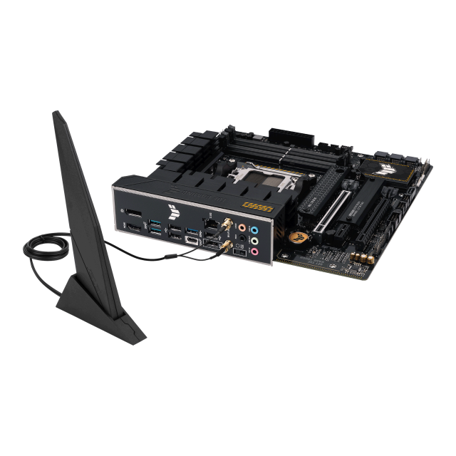 Дънна платка ASUS TUF GAMING B650M-PLUS WIF, AM5, 4 x DDR5, 2 x M.2 slots, 4 x SATA, USB Type-C, HDMI, DP, mATX