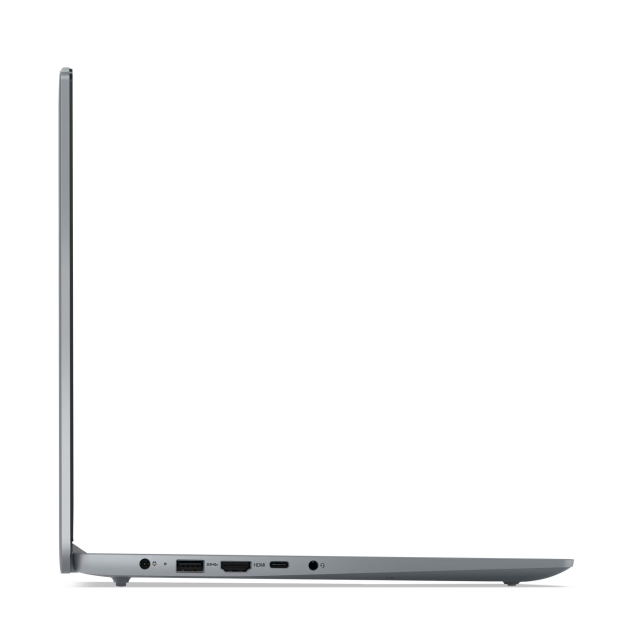 Лаптоп Lenovo IdeaPad Slim 3 15IRU8, Intel Core i3-1305U 5C (1.6 / 4.5GHz, Cache), 15.6'' (39.62 cm) FHD TN 250nits Anti-glare, 8GB Soldered LPDDR5, 512GB SSD M.2 PCIe 4.0x4, Free DOS