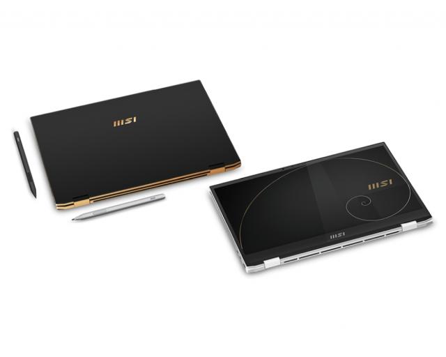 Лаптоп MSI Summit E13 Flip Evo, i7-1185G7, 13.4" 16:10 1920x1200, Touch, 100% sRGB, IPS-Level, MSI Pen, Iris Xe, 32GB LPDDR4 onboard, 1TB PCIe Gen4x4 SSD, Thunderbolt 4, Fingerprint, Intel Wi-Fi 6E, backlight KB (White), Windows10 Pro, TPM, 1.35 kg, 