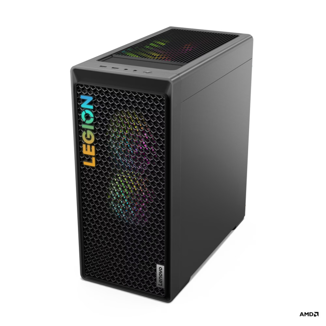 Компютър Lenovo Legion T5 26ARA8, AMD Ryzen 5 7600 8C (3.8/5.1GHz, 32MB Cache), NVIDIA GF RTX 4060 8GB, 32GB DDR5, 1TB SSD NVMe, 1x USB 3.2 Gen 2 Type-C, 4x USB 3.2 Gen 1 Type-A, HDMI, DP, Free DOS