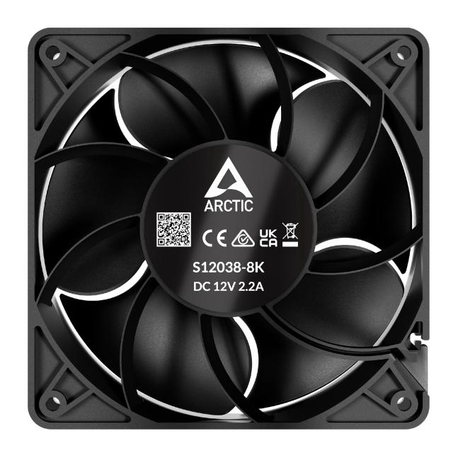 Вентилатор Arctic Server Fan Dual Ball S12038-4K, 120x120x38, 600-4000 RPM