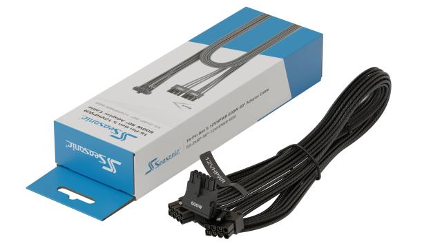 Модулен кабел Seasonic PCIe 5.0 12VHPWR Modding Cable 600W Black 90 degree 