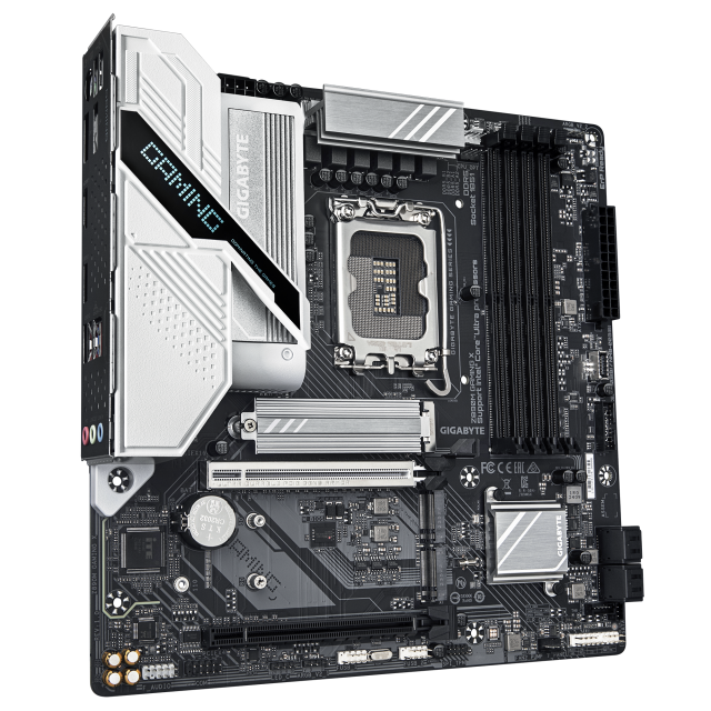 Дънна платка GIGABYTE Z890M GAMING X, LGA1851, 4 x DDR5, 3 x M.2, 4 x SATA 6Gb/s, HDMI, DP, mATX