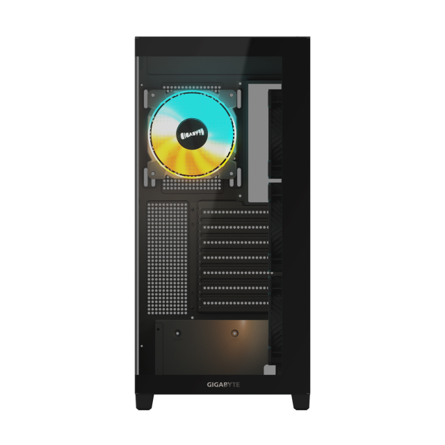 Кутия Gigabyte C500 PANORAMIC Stealth Black, Mid-Tower, 1 x USB 3.2 Type-C, 2 x USB 3.0,  Mini ITX / Micro ATX / ATX