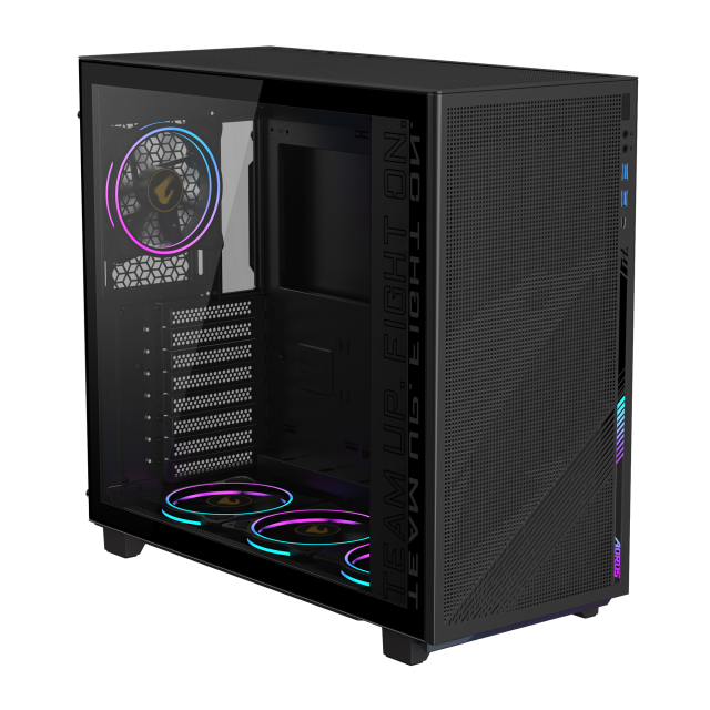 Кутия Gigabyte Aorus C400 Glass, Middle Tower, 2x USB 3.0 Type-A, 1x USB 3.2 Gen2 Type-C, ATX/mATX/Mini-ITX