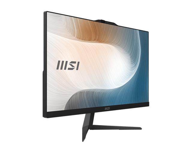 Kомпютър MSI MODERN AM242 All-In-One, Intel Core i3 100U 6C (1.20/4.70 GHz, 10M Cache), 23.8" (60.45cm) Full HD IPS LED Anti-Flicker technology, 8GB DDR5, 256GB M.2 NVMe, Windows 11 Pro