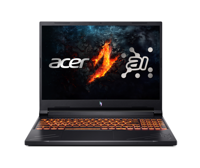 Лаптоп Acer Nitro V16 ANV16-71-71V9, Intel Core i7-14650HX 16C (1.6/5.2GHz, 30MB Cache), 16" (40.64 см) FHD+ IPS, NVIDIA GF RTX4050 6GB GDDR6, 16GB, 1TB SSD, Free DOS