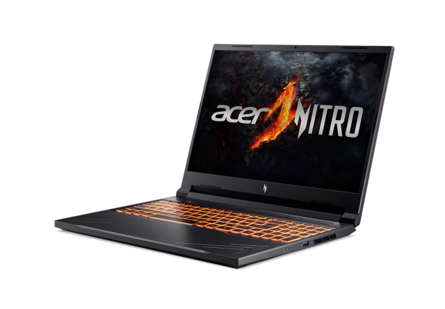 Лаптоп Acer Nitro V16 ANV16-71-71V9, Intel Core i7-14650HX 16C (1.6/5.2GHz, 30MB Cache), 16" (40.64 см) FHD+ IPS, NVIDIA GF RTX4050 6GB GDDR6, 16GB, 1TB SSD, Free DOS