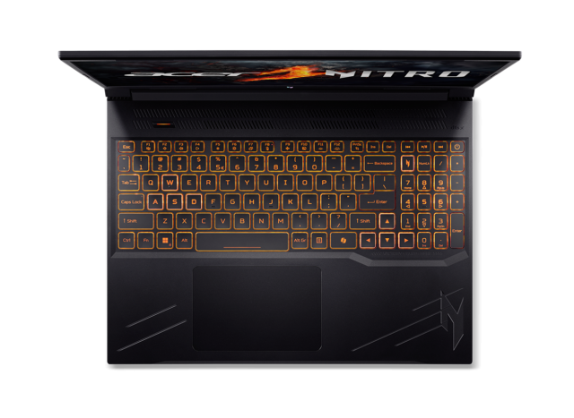 Лаптоп Acer Nitro V16 ANV16-71-71V9, Intel Core i7-14650HX 16C (1.6/5.2GHz, 30MB Cache), 16" (40.64 см) FHD+ IPS, NVIDIA GF RTX4050 6GB GDDR6, 16GB, 1TB SSD, Free DOS