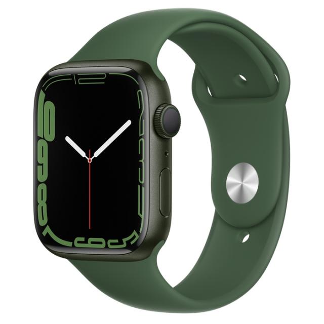 Часовник Apple Watch Series 7 GPS, 45mm Green Aluminium Case with Clover Sport Band - Regular