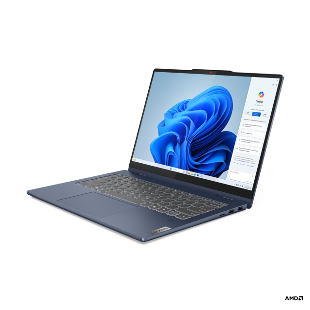 Лаптоп Lenovo IdeaPad 5 2-in-1 14AHP9, AMD Ryzen 5 8645HS 6C (4.3/5.0GHz, 16MB Cache), 14" (35.56cm) WUXGA IPS 300nits Glare Touchscreen Display, 16GB LPDDR5X, 512GB SSD NVMe, 2x USB 3.2 Gen 2 Type-C, HDMI, Free DOS