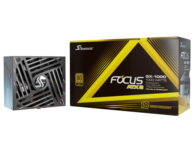 Захранване Seasonic FOCUS GX-1000 1000W, Active PFC, 80 PLUS Gold, Fully Modular