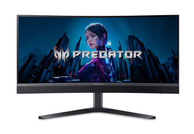 Монитор ACER Predator X34 V3, 34" (86.36 cm) WQHD VA Curved Display, Mini LED, 100Hz, 1ms(GTG), 600 cd/m², 2 x USB 3.2, 1 x USB Type-C, HDMI, DP