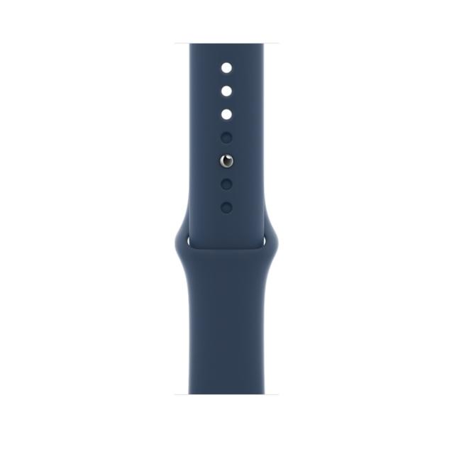 Часовник Apple Watch Series 7 GPS, 45mm Blue Aluminium Case with Abyss Blue Sport Band - Regular