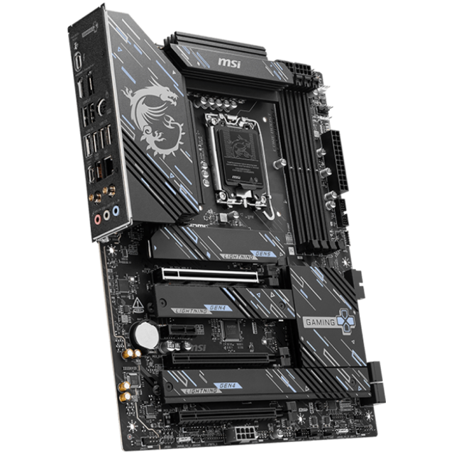 Дънна платка MSI Z890 GAMING PLUS WIFI, LGA1851, 4 x DDR5, 4 x M.2, 4 x SATA 6Gb/s, Wi-Fi 7, Bluetooth 5.4V, HDMI, DP, ATX